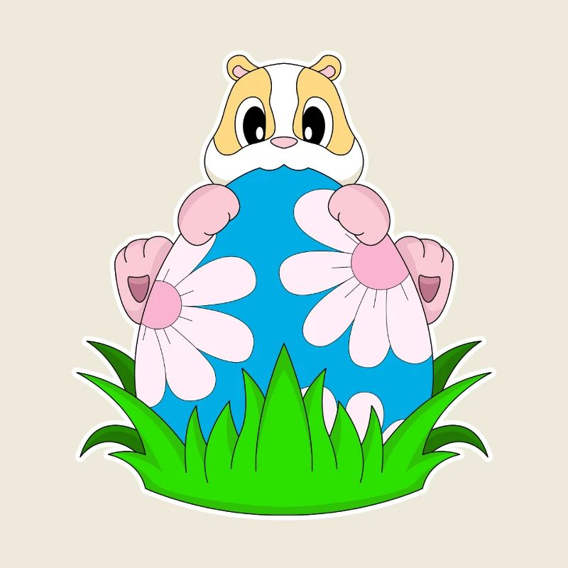 Œuf de Pâques pour hamster