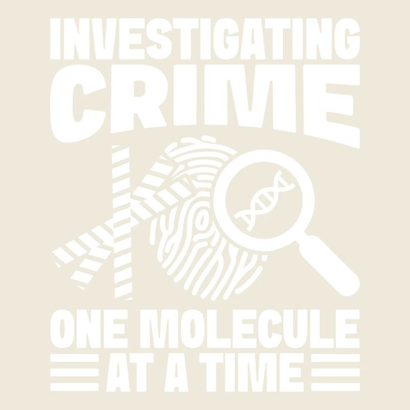 Forensic Analyst Investigating Crime One Molecule