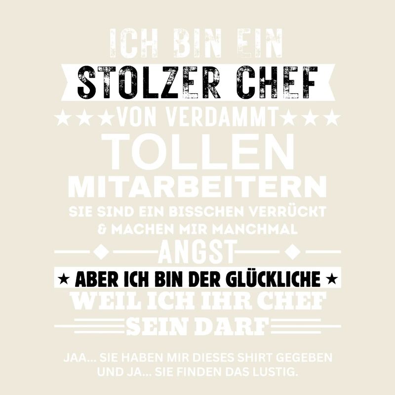 Stolzer Chef von tollen Mitarbeitern Geschenk