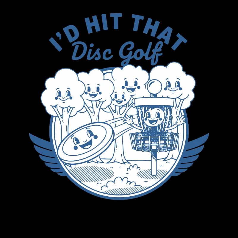 ID HIT THAT Disc Golf Funny Disc Golfer Scene