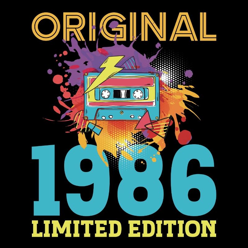 40-jähriges Jubiläum 1986 Retro-Vintage-Kassette
