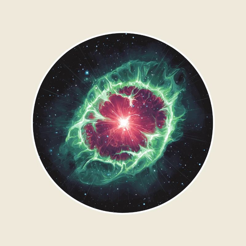 Coquille de nébuleuse planétaire spatiale en astronomie