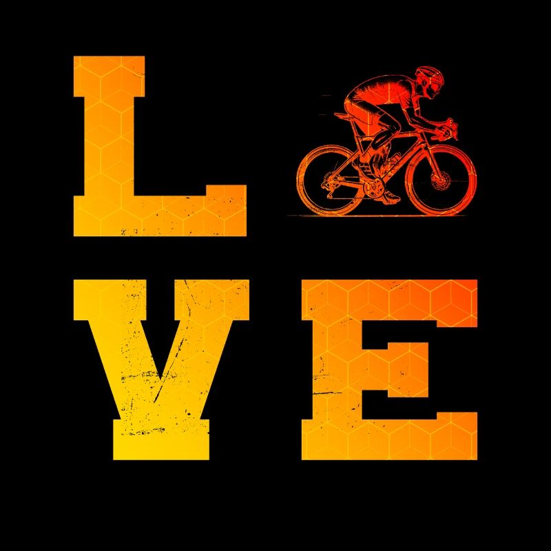 Message clair sur le vélo de route