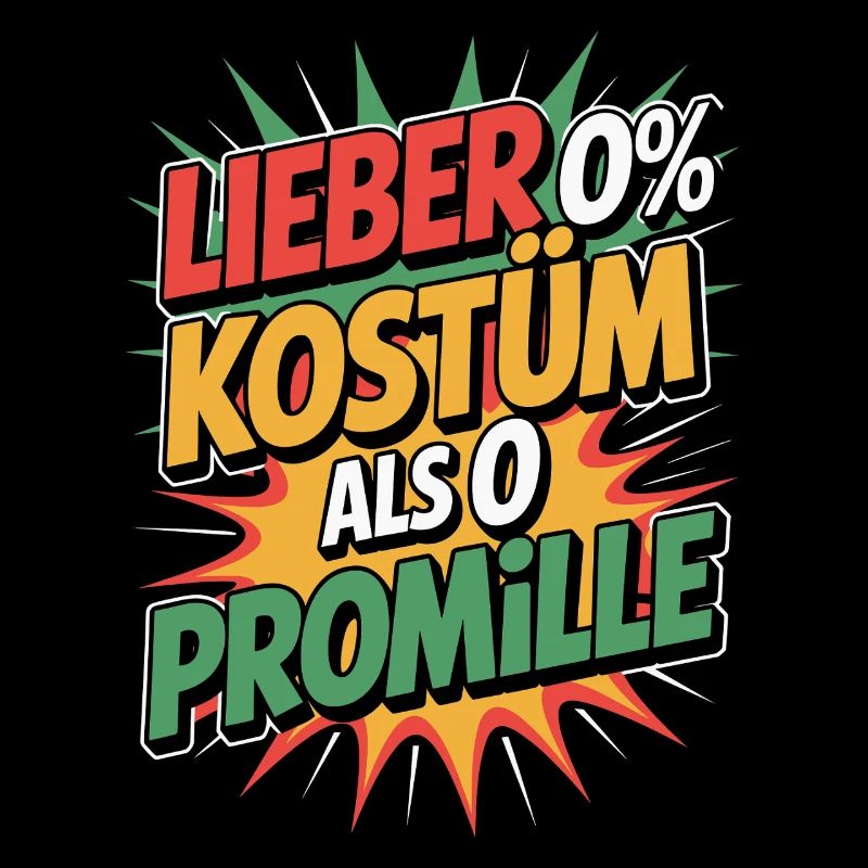 Better 0% costume than 0 per mille booze carnival