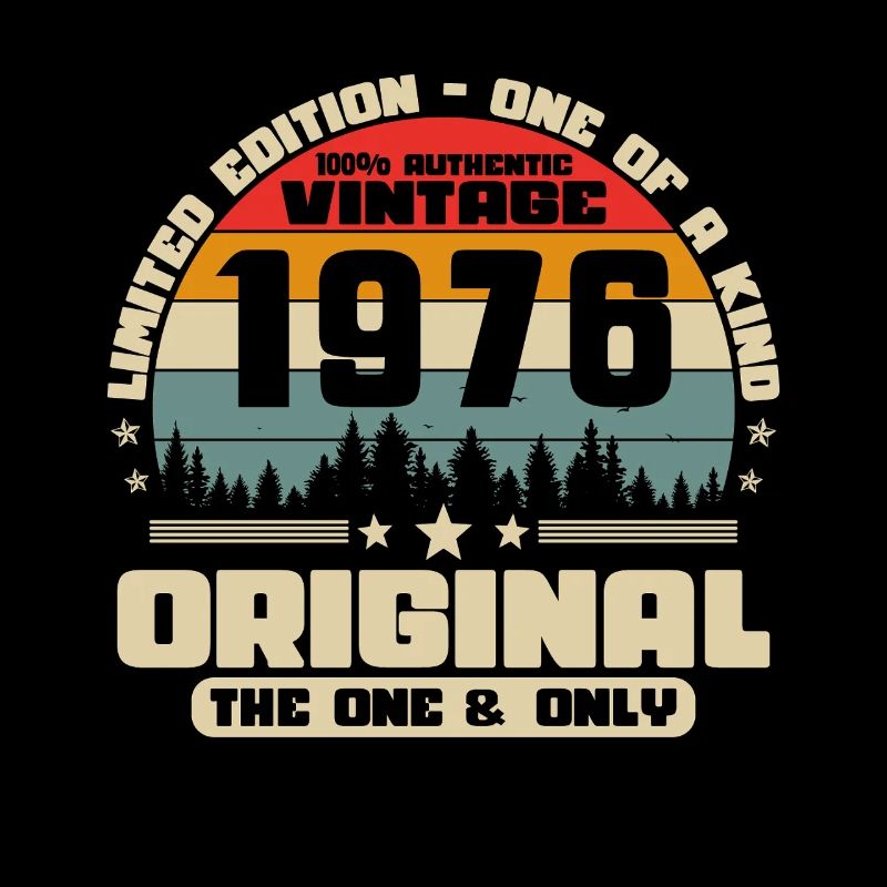 1976 Vintage Retro Geburtstagsgeschenk