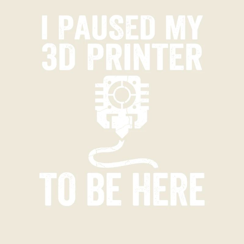I Paused My 3D Printer – Funny Maker Design