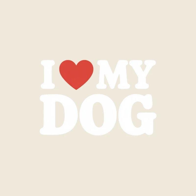 Ich liebe meinen Hund