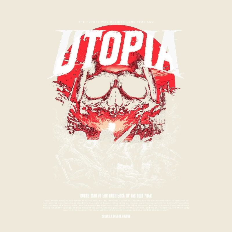 Utopia Skull Fire Red