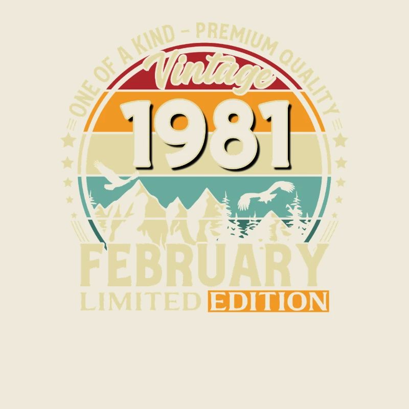 45e anniversaire février 1981 Millésime Vintage