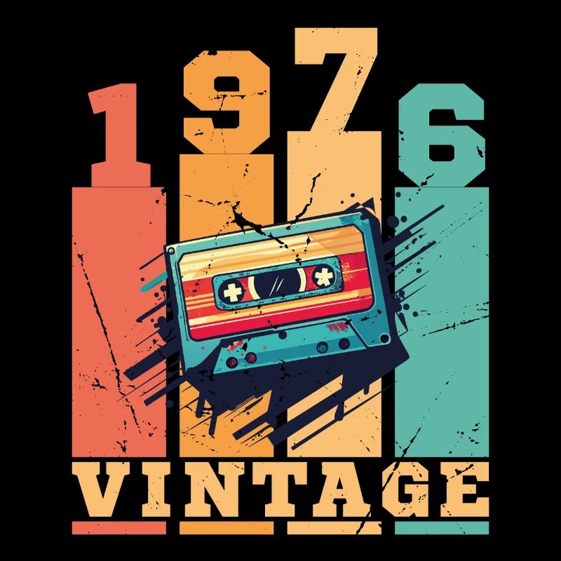1976 Vintage Retro Geburtstagsgeschenk