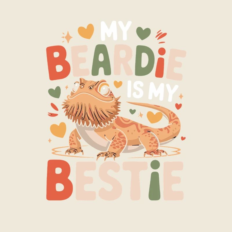 My Beardie Is My Bestie Funny Bearded Dragon