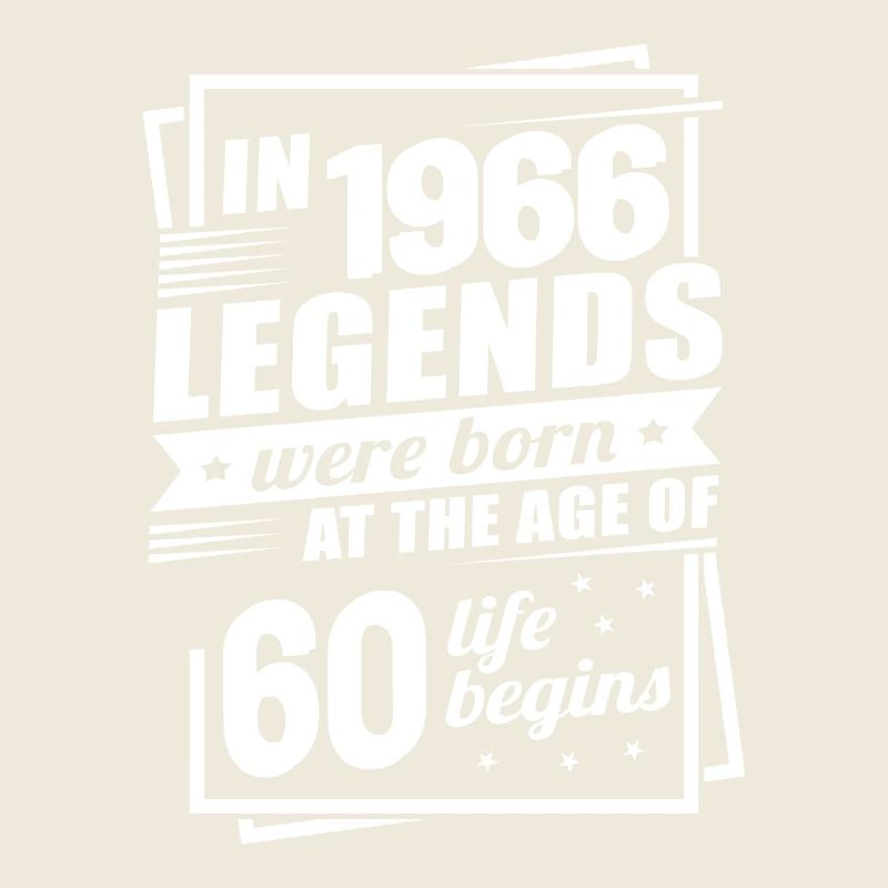 60th Birthday Vintage Legends 1966 Retro Modern
