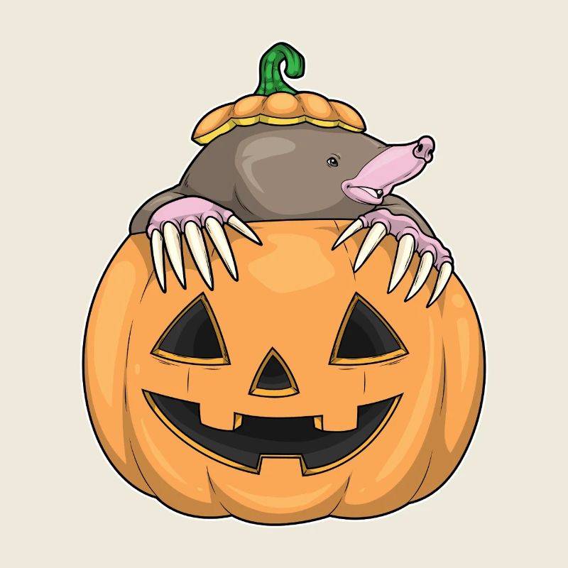 Mole Halloween Pumpkin
