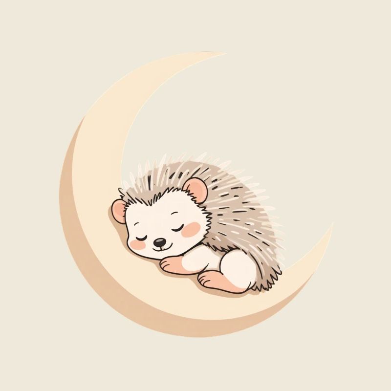 Moon Sleep Hedgehog