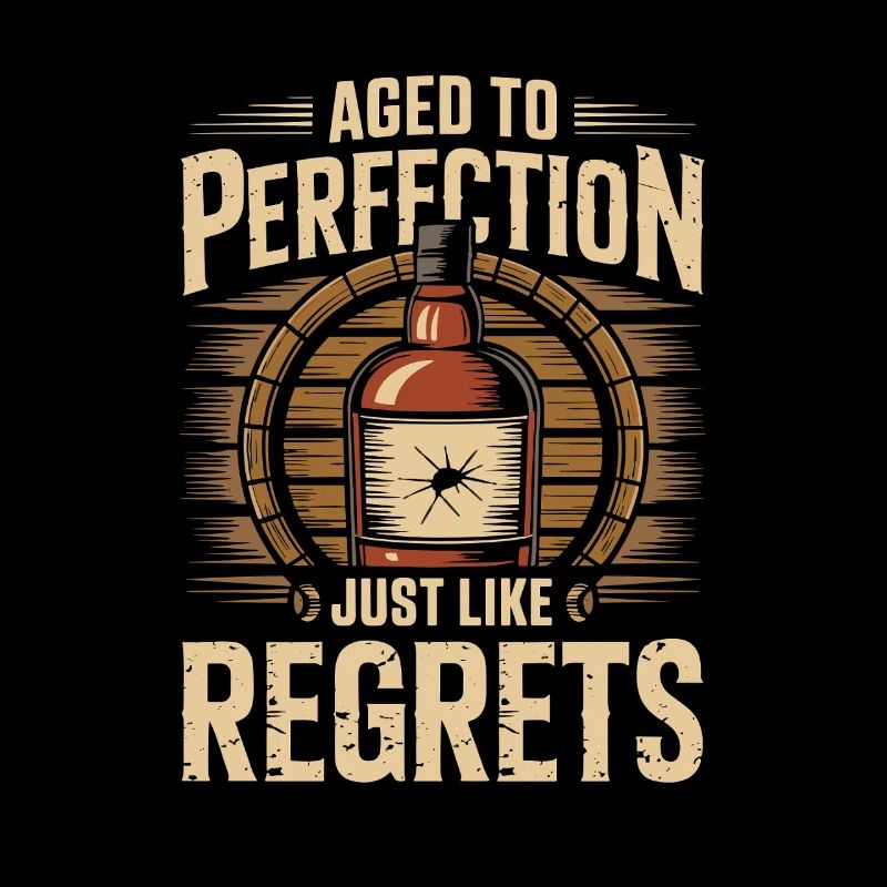 Aged To Perfection Just Like Regrets Whisky