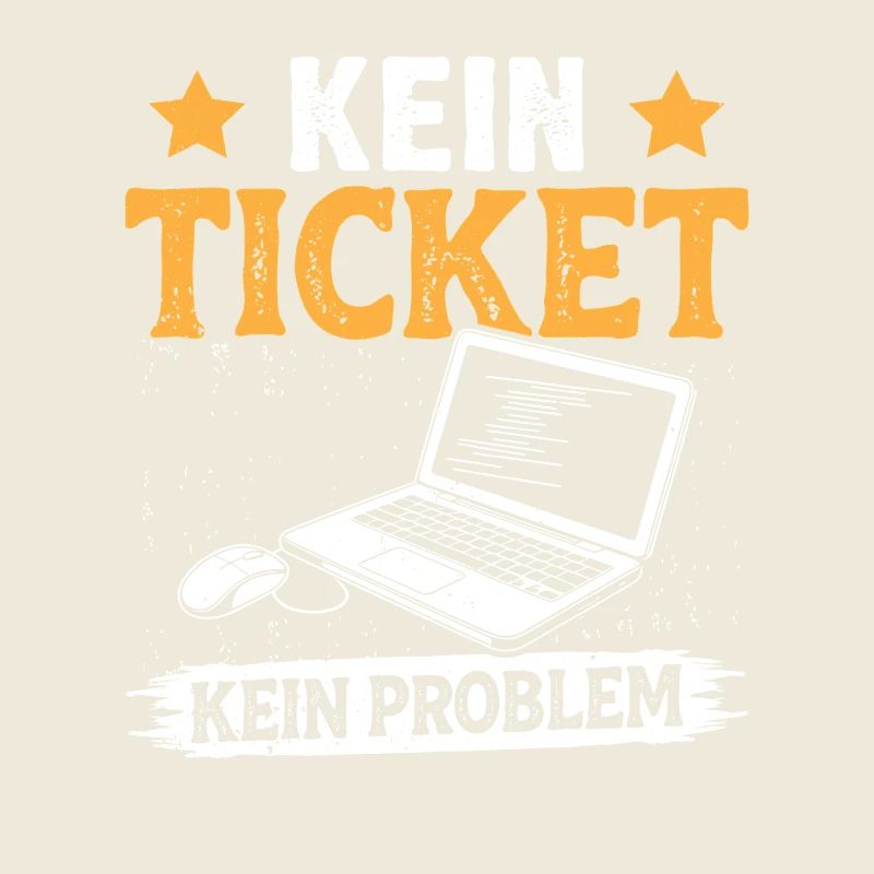 Ordinateur de nerd PAS DE TICKET PAS DE PROBLÈME DRÔLE