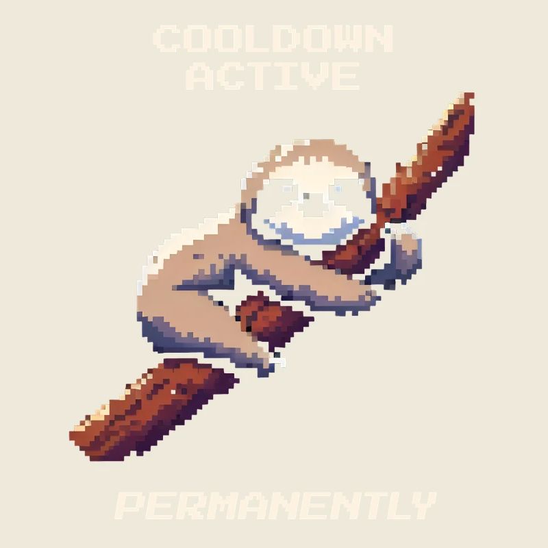 Cooldown active | Sloth Gamer Humor