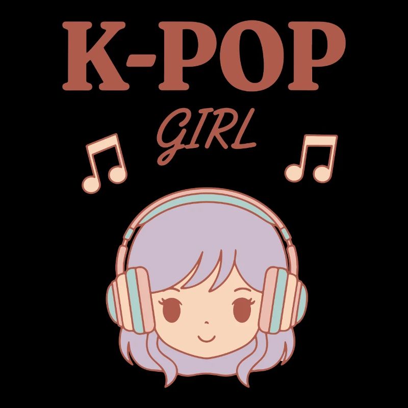 Fille de K-Pop Musique coréenne Fans mignons de Kpop en Corée