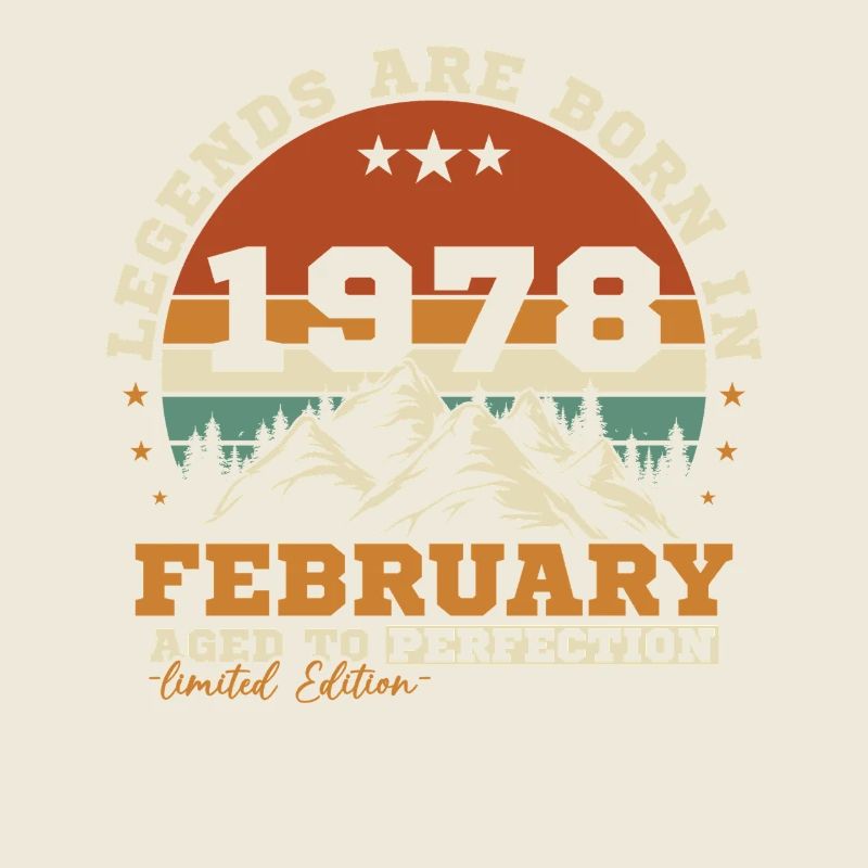 Februar 1978 Vintage-Retro-Geburtstagsgeschenk
