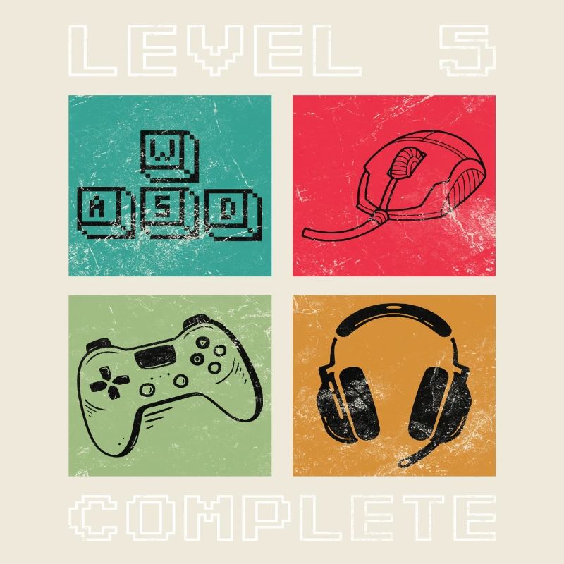 5. Geburtstag 5 Jahre Level 5 Geburtstagsgeschenk
