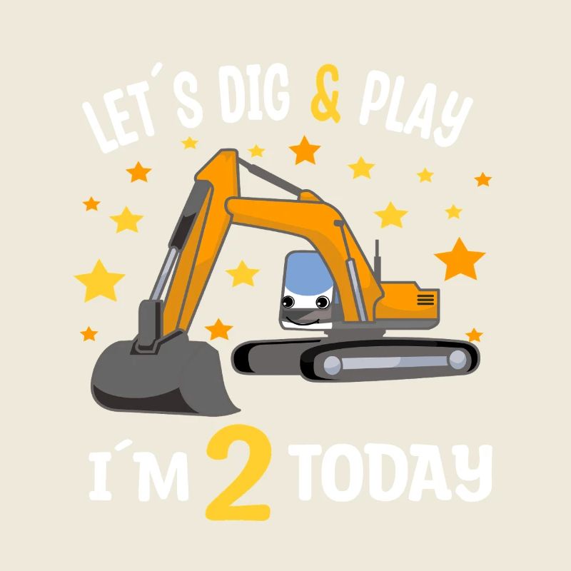 2. Geburtstag Junge 2. Geburtstag Bagger