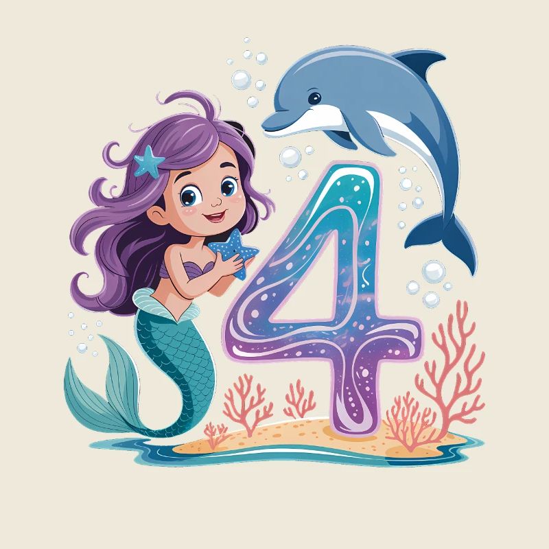 4e anniversaire de la sirène 4 ans