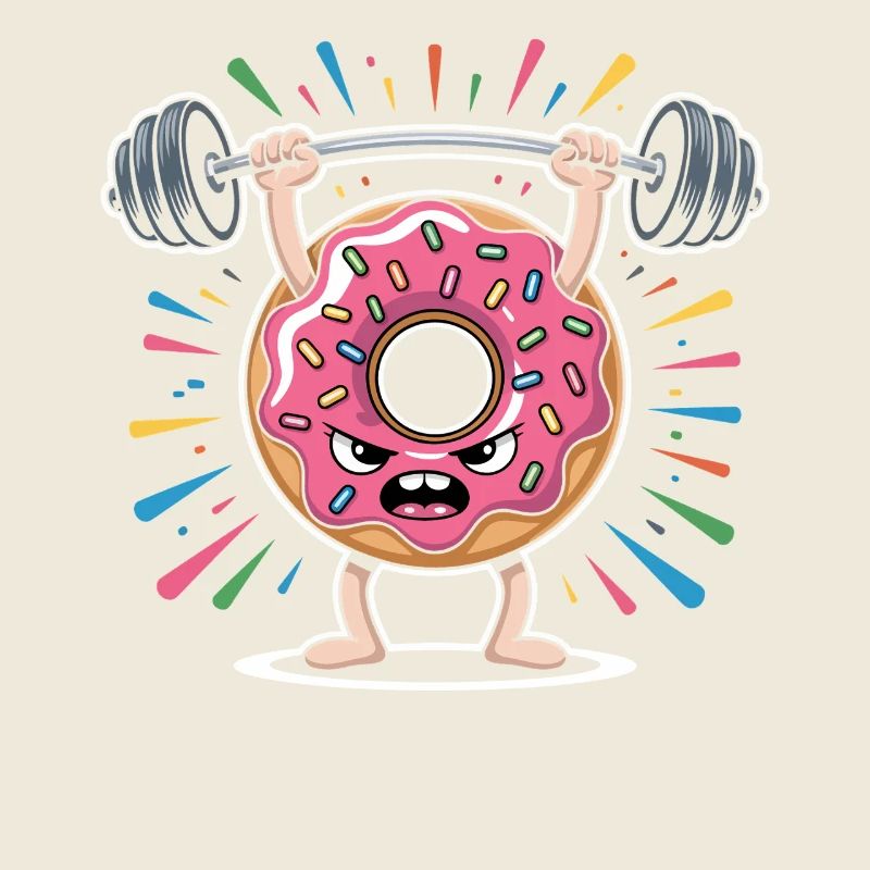 Donut strength training with sprinkles
