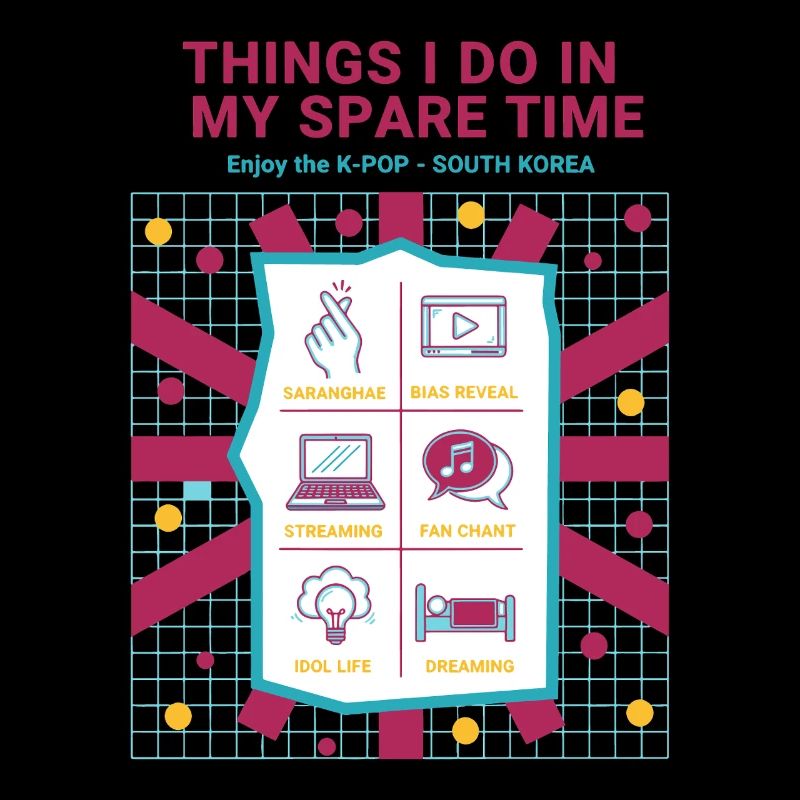 Choses que je fais pendant mon temps libre : j’aime la K-pop en Corée