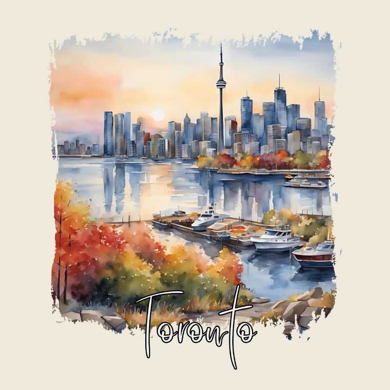 Toronto Canada, Toronto Aquarelle