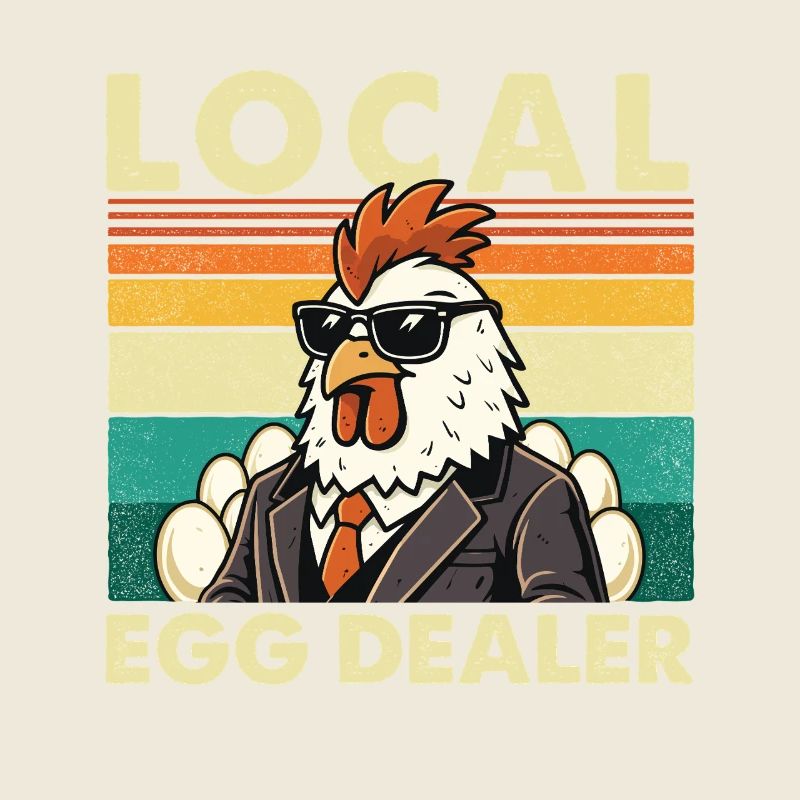 Local Egg Dealer Chicken Easter Farmer Fun