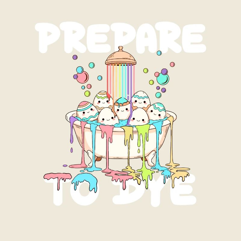 Prepare To Dye Funny Easter Egg Pun
