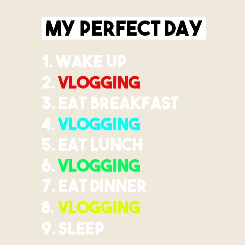 Mein perfekter Tag Vlogging-Zeitplan – Creator-Kunst