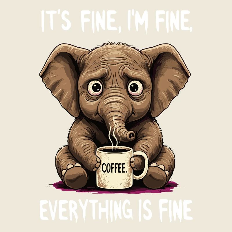 its fine im fine coffee elephant
