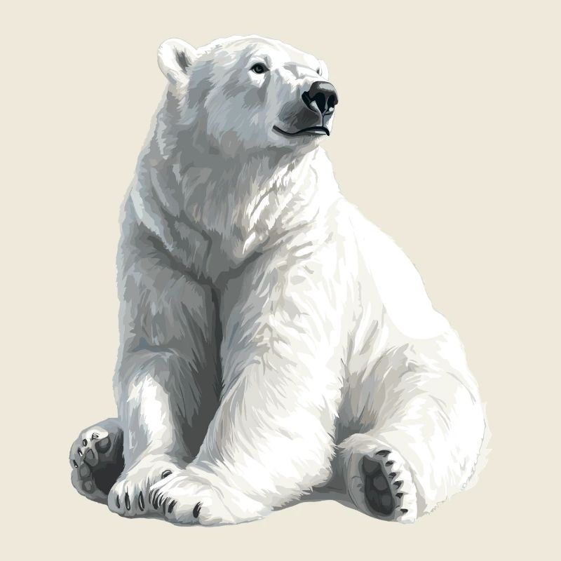 Polar Bär Illustration Eislicht