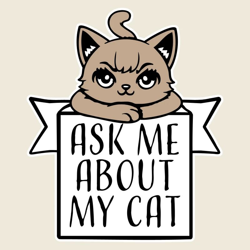 Demandez-moi pour mon chat Chat Amour des animaux Animaux