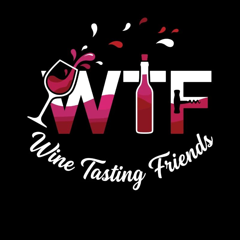 Graphique des amis dégustant de vin