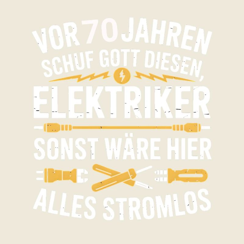 Electronics Technician 70's Birthday Electricity Electrician