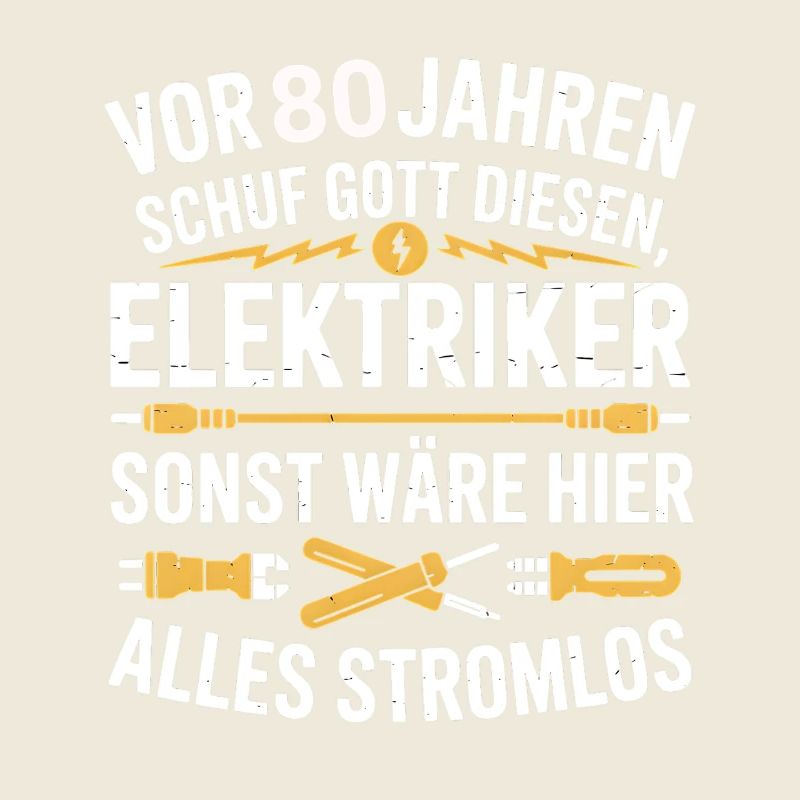 Electronics Technician 80's Birthday Electricity Electrician