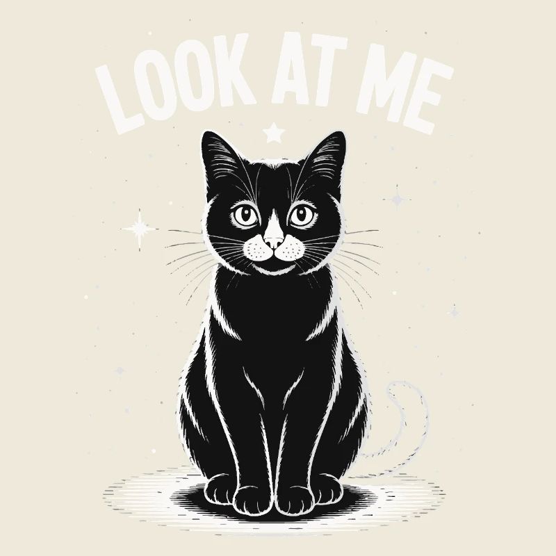 Look At Me - Katze Sternenhimmel