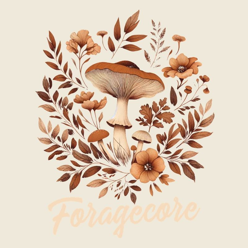 Esthétique des objets de collection | Automne de la forêt de champignons