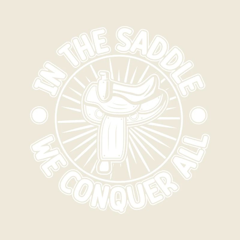 Hobby Horse Rider Saddle We Conquer All