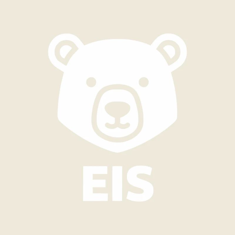 Eisbär Kopf Minimallogo