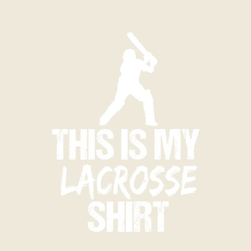 This Is My Lacrosse Shirt Cricket Silhouette
