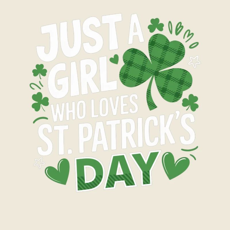 Nur ein Mädchen liebt St. Patrick's Day