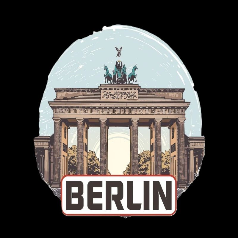 Berlin Germany Brandenburg Gate Souvenir Design