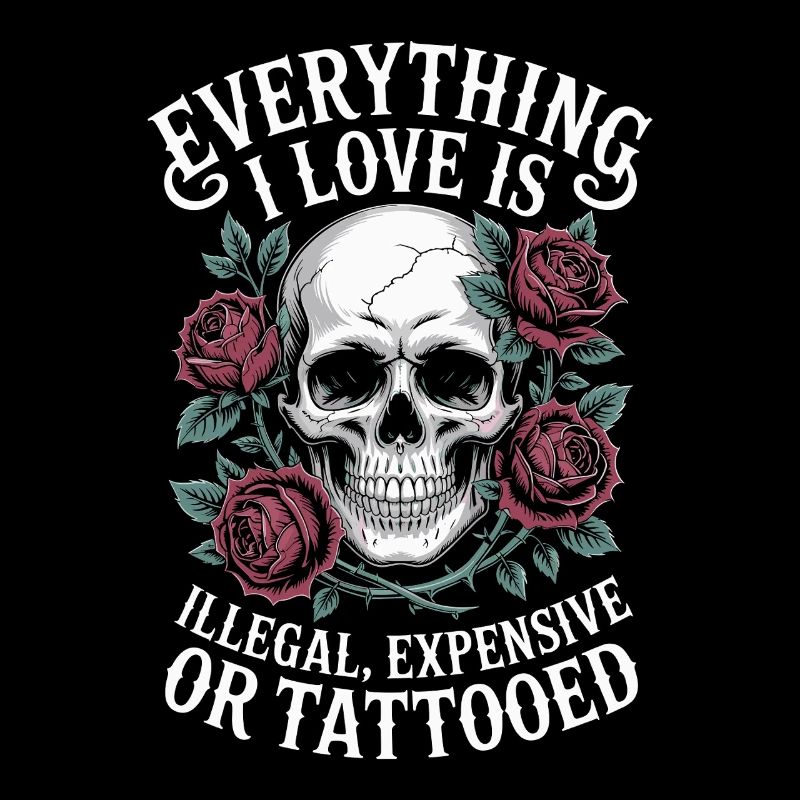 Tout ce que j’aime, c’est tatoué de Tätowiert tatoué