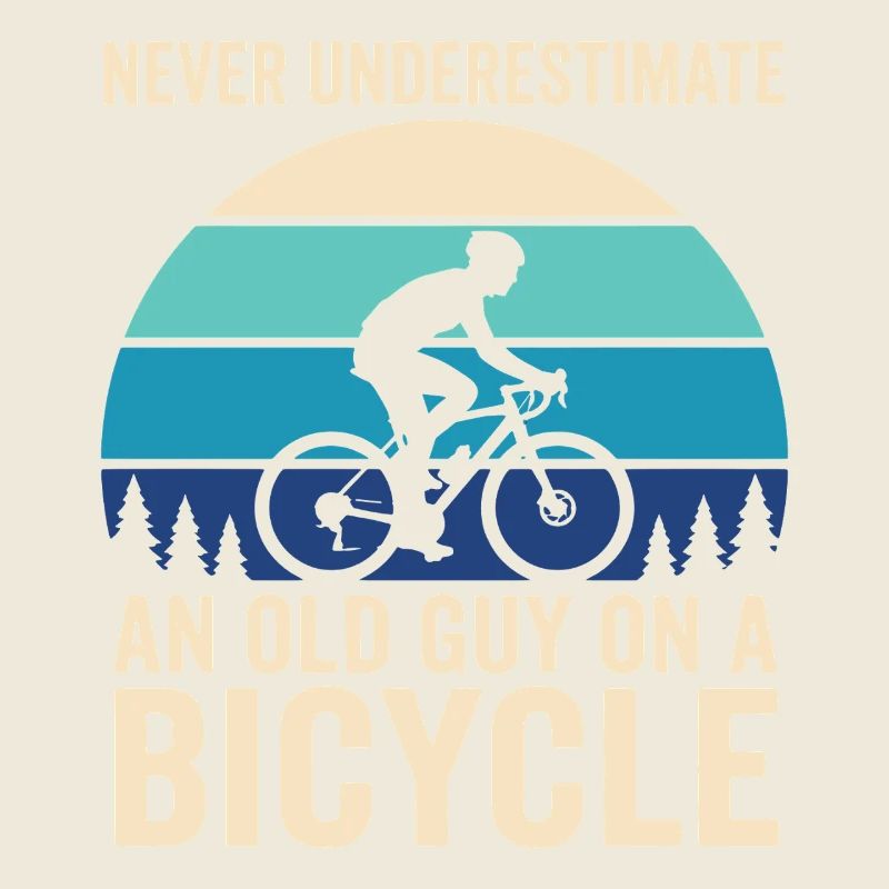 Never Underestimate Old Guy Bicycle