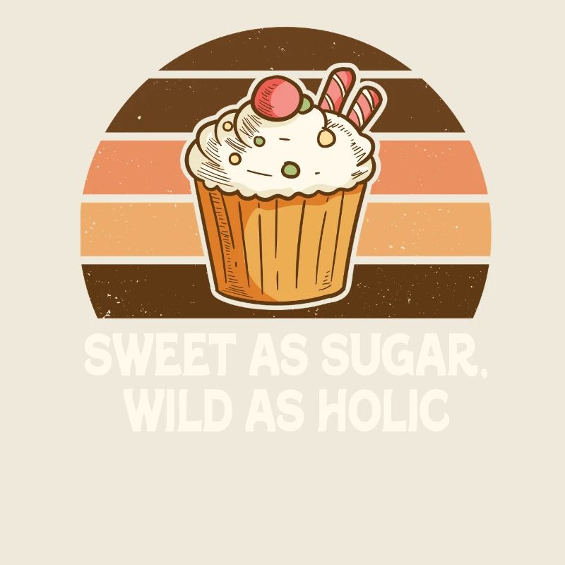 Sweet Cupcake Retro Sunset Glow