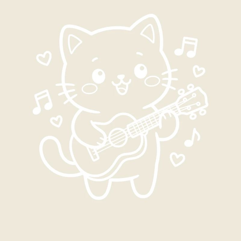 Kawaii Katze Ukulele