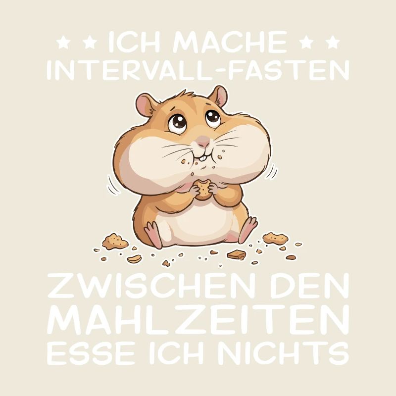 Lustiger Hamster: Intervallfasten zwischen Snacks